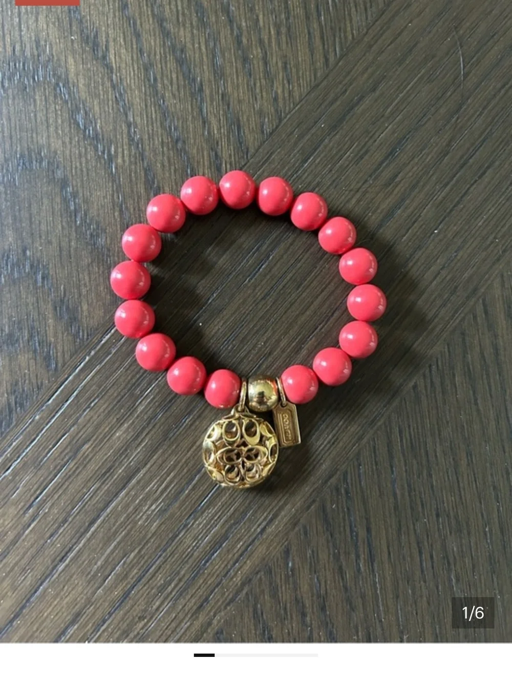 Coach vintage coral